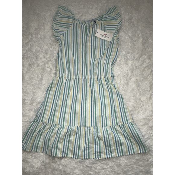 Vineyard Vines Performance "Flutter Sleeve Harbor" sz. M girls dress. New w/ tag